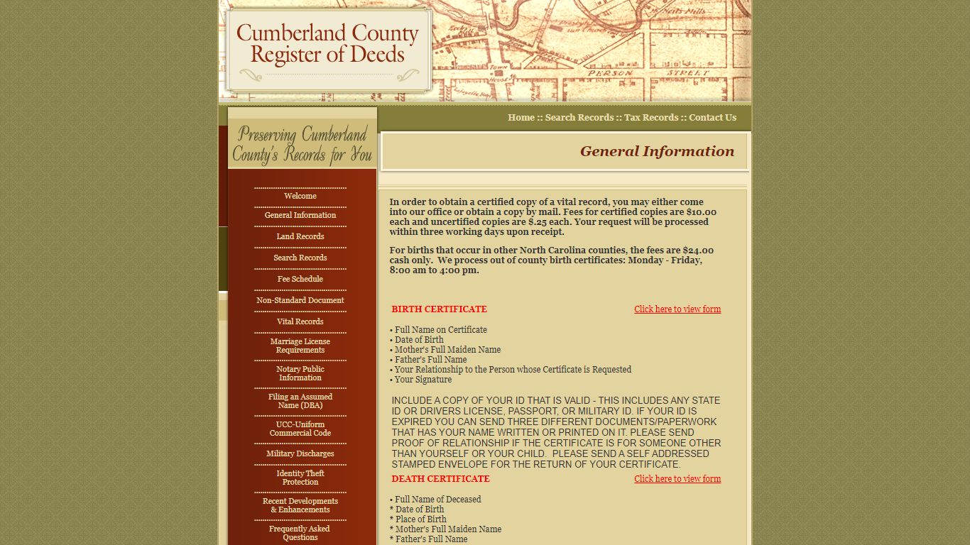 Cumberland County Register of Deeds